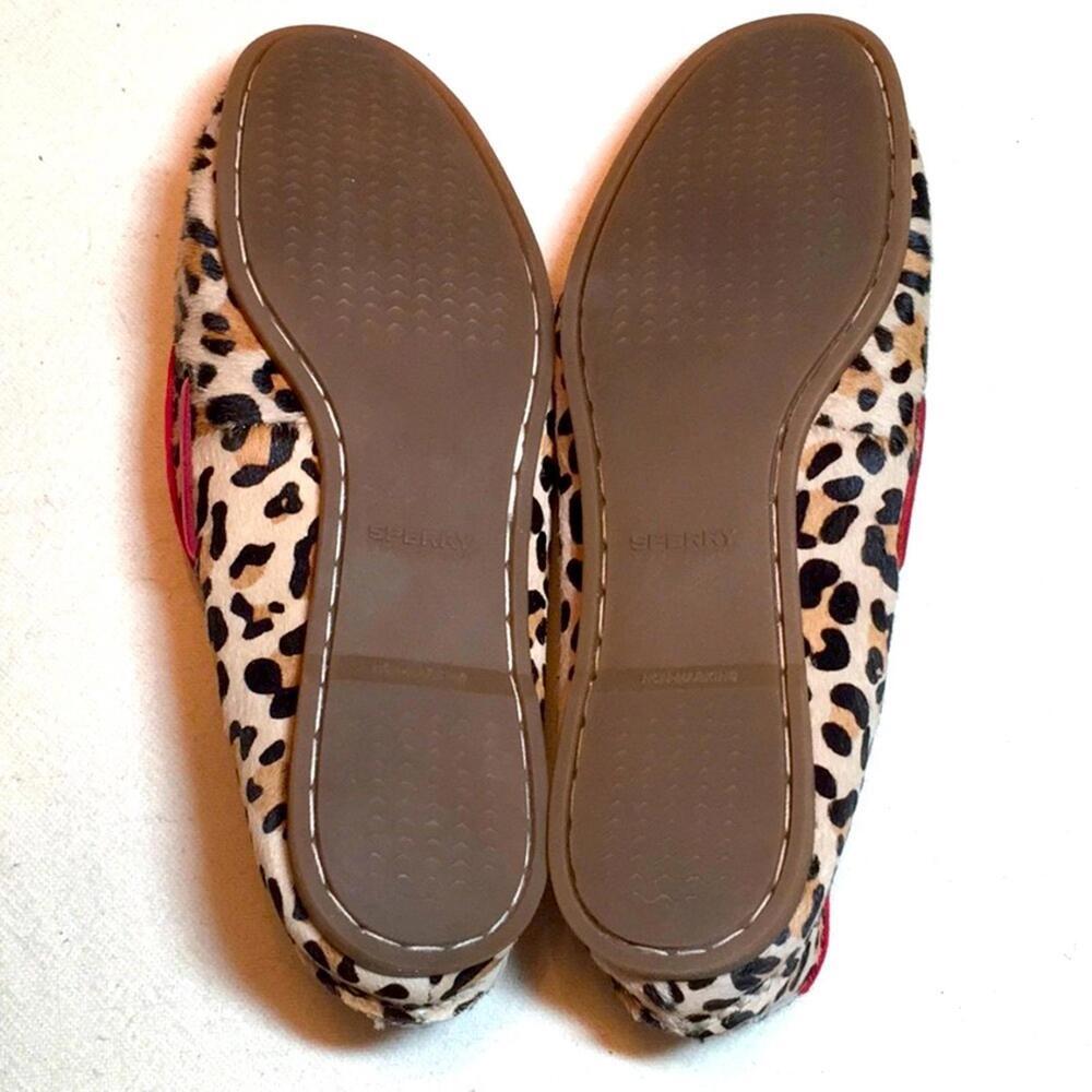 🍁Sperry leather Top-sider animal print slip on shoes size 7 - Picture 7 of 8